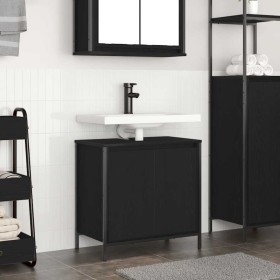 Mueble de baño con lavabo negro 60x34,5x60 cm by , bathroom vanities - Ref: Foro24-861892, Price: 64,05 €, Discount: %