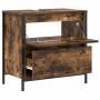Mueble de baño con lavabo y cajones roble ahumado 60x34,5x60 cm by , bathroom vanities - Ref: Foro24-861884, Price: 66,37 €, ...