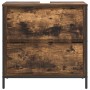 Mueble de baño con lavabo y cajones roble ahumado 60x34,5x60 cm by , bathroom vanities - Ref: Foro24-861884, Price: 66,37 €, ...