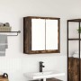 Mueble de baño de pared con espejo roble ahumado 60x21x60 cm by , bathroom vanities - Ref: Foro24-861899, Price: 66,68 €, Dis...