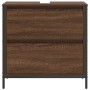 Mueble de baño con lavabo y cajones roble marrón 60x34,5x60 cm by , bathroom vanities - Ref: Foro24-861886, Price: 68,22 €, D...