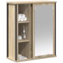 Mueble de baño de pared con espejo roble Sonoma 50x21x60 cm von , Badezimmerwaschtische - Ref: Foro24-861903, Preis: 63,34 €,...