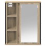 Mueble de baño de pared con espejo roble Sonoma 50x21x60 cm von , Badezimmerwaschtische - Ref: Foro24-861903, Preis: 63,34 €,...