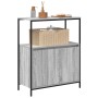Mueble de baño con estantes gris Sonoma 76,5x35x95 cm by , bathroom vanities - Ref: Foro24-861920, Price: 79,22 €, Discount: %