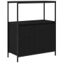 Mueble de baño con estantes roble negro 76,5x35x95 cm by , bathroom vanities - Ref: Foro24-861917, Price: 81,59 €, Discount: %