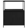 Mueble de baño con estantes roble negro 76,5x35x95 cm by , bathroom vanities - Ref: Foro24-861917, Price: 81,59 €, Discount: %