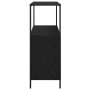 Mueble de baño con estantes roble negro 76,5x35x95 cm by , bathroom vanities - Ref: Foro24-861917, Price: 81,59 €, Discount: %