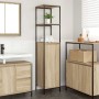 Mueble de baño con estantes roble Sonoma 36x35x165 cm von , Badezimmerwaschtische - Ref: Foro24-861908, Preis: 72,85 €, Rabat...