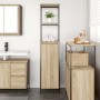 Mueble de baño con estantes roble Sonoma 36x35x165 cm von , Badezimmerwaschtische - Ref: Foro24-861908, Preis: 72,85 €, Rabat...
