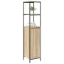Mueble de baño con estantes roble Sonoma 36x35x165 cm