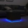 Mesa de centro con luces LED roble negro 50x50x40 cm von , Couchtisch - Ref: Foro24-862259, Preis: 71,23 €, Rabatt: %