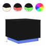 Mesa de centro con luces LED roble negro 50x50x40 cm von , Couchtisch - Ref: Foro24-862259, Preis: 71,23 €, Rabatt: %