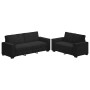 Juego de sofás con cojines 2 piezas terciopelo negro by , Sofas - Ref: Foro24-3324705, Price: 486,44 €, Discount: %