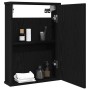 Armario con espejo para baño de madera roble negro 42x12x60 cm by , bathroom vanities - Ref: Foro24-862231, Price: 50,89 €, D...
