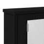 Armario con espejo para baño de madera roble negro 42x12x60 cm by , bathroom vanities - Ref: Foro24-862231, Price: 50,89 €, D...