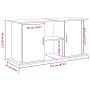 Soporte para acuario de madera de roble negro 121x41x58 cm von , Aquarium unterstützt - Ref: Foro24-862154, Preis: 112,43 €, ...