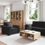 Juego de sofás con cojines 3 piezas terciopelo negro von , Sofas - Ref: Foro24-3324623, Preis: 660,70 €, Rabatt: %