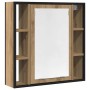 Mueble de baño con espejo de roble artesanal 60x16x60 cm von , Badezimmerwaschtische - Ref: Foro24-862227, Preis: 63,30 €, Ra...