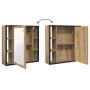 Mueble de baño con espejo de roble artesanal 60x16x60 cm von , Badezimmerwaschtische - Ref: Foro24-862227, Preis: 63,30 €, Ra...