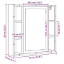 Mueble de baño con espejo de roble artesanal 60x16x60 cm von , Badezimmerwaschtische - Ref: Foro24-862227, Preis: 63,30 €, Ra...