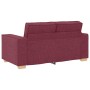 Juego de sofás con cojines 2 piezas tela rojo tinto by , Sofas - Ref: Foro24-3324694, Price: 473,65 €, Discount: %