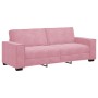 Juego de sofás con cojines 3 piezas terciopelo rosa by , Sofas - Ref: Foro24-3324621, Price: 678,51 €, Discount: %
