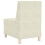 Sillón de terciopelo color crema 55 cm by , Sofas - Ref: Foro24-4108487, Price: 121,24 €, Discount: %