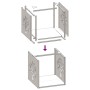 Leñero blanco 40x40x40 cm Acero laminado en frío von , Brennholztaschen und -halter - Ref: Foro24-864244, Preis: 48,94 €, Rab...