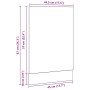 Panel para lavavajillas roble negro 45x1,5x67 cm von , Küchenschränke - Ref: Foro24-863150, Preis: 24,16 €, Rabatt: %