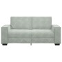 Sofá de 2 plazas de terciopelo gris claro 140 cm by , Sofas - Ref: Foro24-4105020, Price: 205,06 €, Discount: %