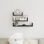 Estantes de pared 3 uds. Madera de ingeniería de roble negro von , Regale und Regale - Ref: Foro24-862405, Preis: 20,76 €, Ra...