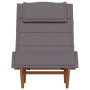 Tumbona mecedora con cojín de madera maciza de acacia von , Liegen - Ref: Foro24-4103883, Preis: 209,54 €, Rabatt: %