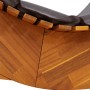 Tumbona mecedora con cojín de madera maciza de acacia von , Liegen - Ref: Foro24-4103883, Preis: 209,54 €, Rabatt: %