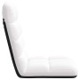 Silla de suelo plegable de tela blanca 71x51x62 cm de , Sillas de suelo - Ref: Foro24-4019743, Precio: 64,03 €, Descuento: %