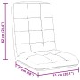 Silla de suelo plegable de tela blanca 71x51x62 cm de , Sillas de suelo - Ref: Foro24-4019743, Precio: 64,03 €, Descuento: %