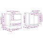 Set de muebles baño 2 pzas madera contrachapada roble ahumado by , Bathroom furniture - Ref: Foro24-3328366, Price: 123,26 €,...