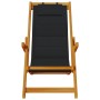 Silla de playa plegable con reposabrazos negra by , Garden chairs - Ref: Foro24-4108066, Price: 87,59 €, Discount: %