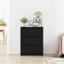 Aparador roble negro 60x35x76 cm Madera de ingeniería de , Aparadores - Ref: Foro24-862493, Precio: 94,31 €, Descuento: %