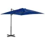 Cantilever umbrella with light blue aluminum pole 250x250cm by vidaXL, Umbrellas - Ref: Foro24-46987, Price: 95,74 €, Discoun...