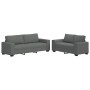 Juego de sofás con cojines 2 piezas tela gris oscuro by , Sofas - Ref: Foro24-3324732, Price: 455,88 €, Discount: %
