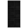 Estantería de madera de ingeniería roble negro 50x25x104 cm de , Librerías y estanterías - Ref: Foro24-862470, Precio: 63,80 €