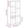 Estantería de madera de ingeniería roble negro 50x25x104 cm von , Bücherregale und Regale - Ref: Foro24-862470, Preis: 65,49 ...