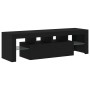 Mueble de TV con luces LED roble negro 140x36,5x40 cm von , TV-Möbel - Ref: Foro24-862030, Preis: 104,99 €, Rabatt: %