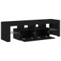 Mueble de TV con luces LED roble negro 140x36,5x40 cm von , TV-Möbel - Ref: Foro24-862030, Preis: 104,99 €, Rabatt: %