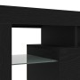 Mueble de TV con luces LED roble negro 140x36,5x40 cm von , TV-Möbel - Ref: Foro24-862030, Preis: 104,99 €, Rabatt: %