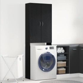 Mueble para lavadora roble negro 64x25,5x190 cm von , Zubehör für Waschmaschinen und Trockner - Ref: Foro24-862064, Preis: 96...