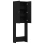 Mueble para lavadora roble negro 64x25,5x190 cm von , Zubehör für Waschmaschinen und Trockner - Ref: Foro24-862064, Preis: 96...