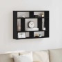 Estante de pared roble negro 75x16x55 cm madera de ingeniería von , Regale und Regale - Ref: Foro24-862047, Preis: 41,75 €, R...