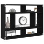 Estante de pared roble negro 75x16x55 cm madera de ingeniería von , Regale und Regale - Ref: Foro24-862047, Preis: 41,75 €, R...
