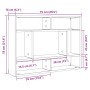 Estante de pared roble negro 75x16x55 cm madera de ingeniería von , Regale und Regale - Ref: Foro24-862047, Preis: 41,75 €, R...